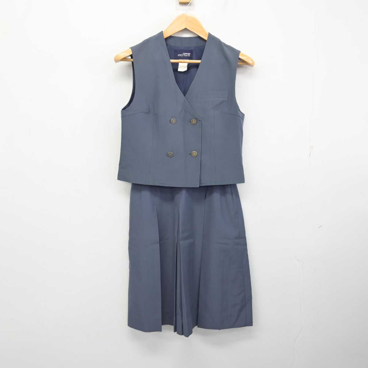 【中古】千葉県 幕張本郷中学校 女子制服 2点 (ベスト・スカート) sf082682