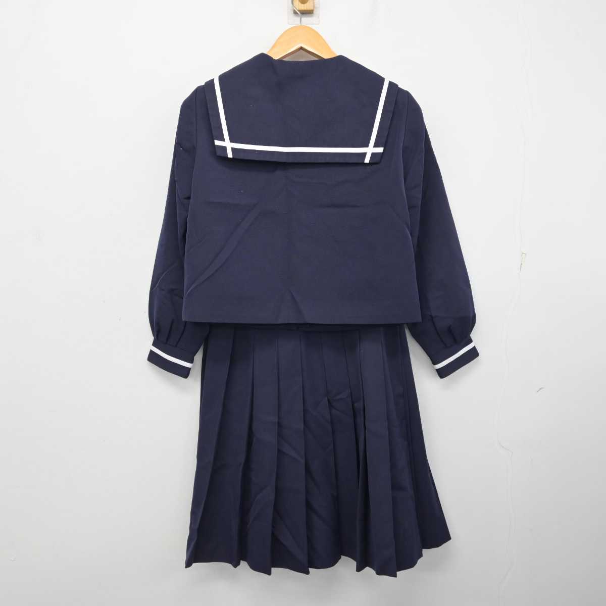 【中古】宮崎県 中郷中学校 女子制服 2点 (セーラー服・スカート) sf082688