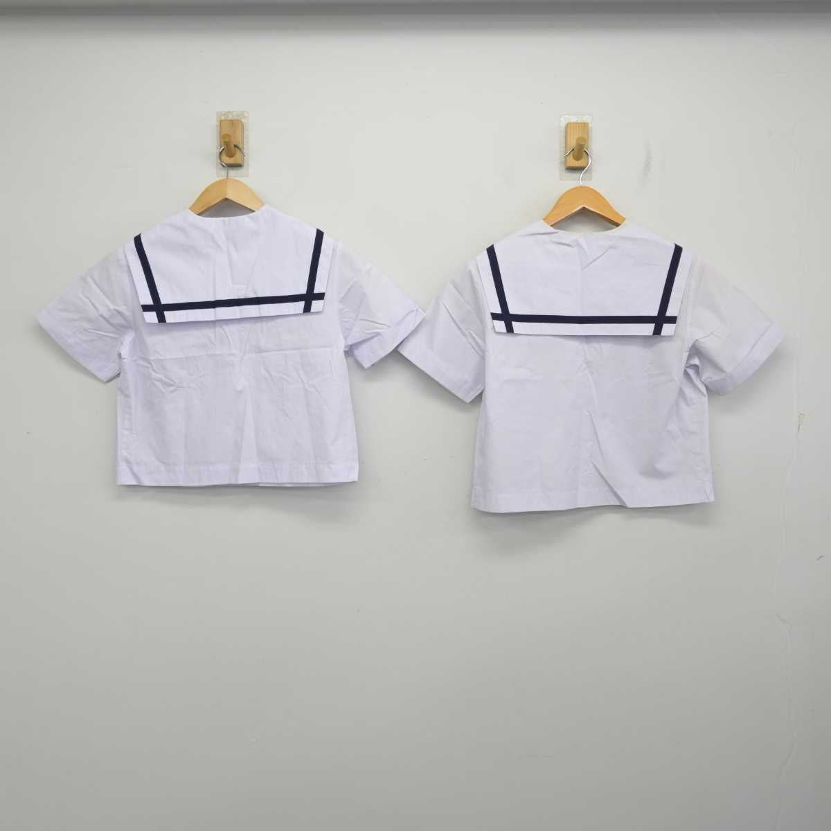 【中古】宮崎県 中郷中学校 女子制服 2点 (セーラー服・セーラー服) sf082695