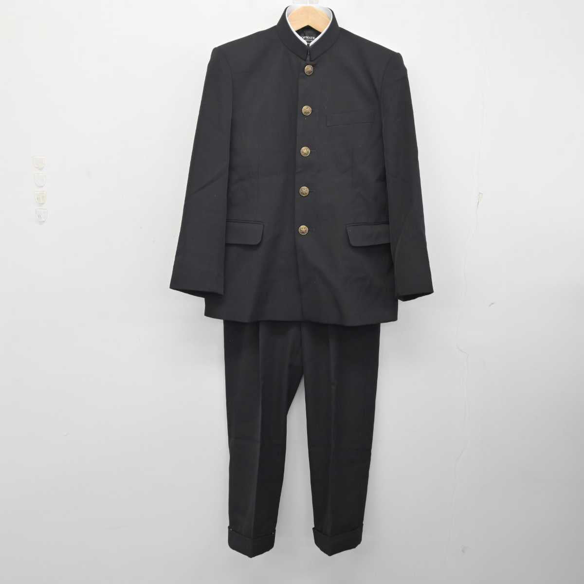 【中古】神奈川県 久里浜中学校 男子制服 2点 (学ラン・ズボン) sf082698