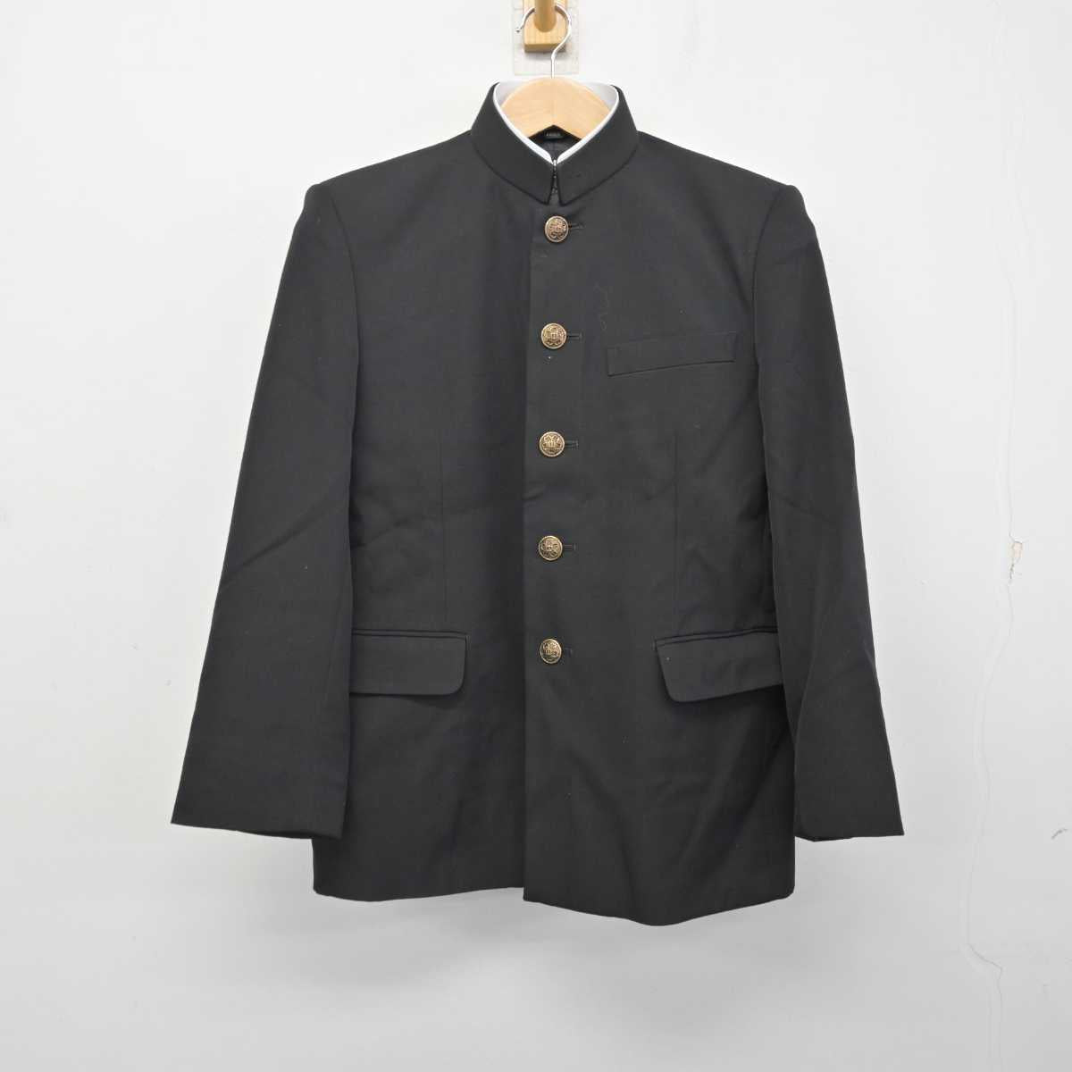 【中古】神奈川県 久里浜中学校 男子制服 2点 (学ラン・ズボン) sf082698