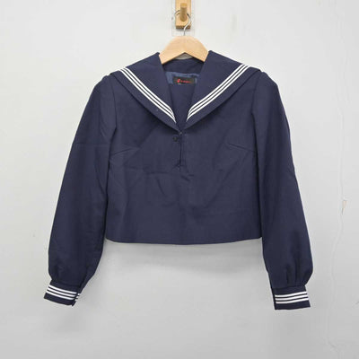 【中古】広島県 府中高等学校 女子制服 2点 (セーラー服・ニット) sf082699