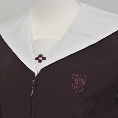 【中古】群馬県 共愛学園中学校・高等学校 女子制服 4点 (ベスト・ブラウス・スカート) sf082710