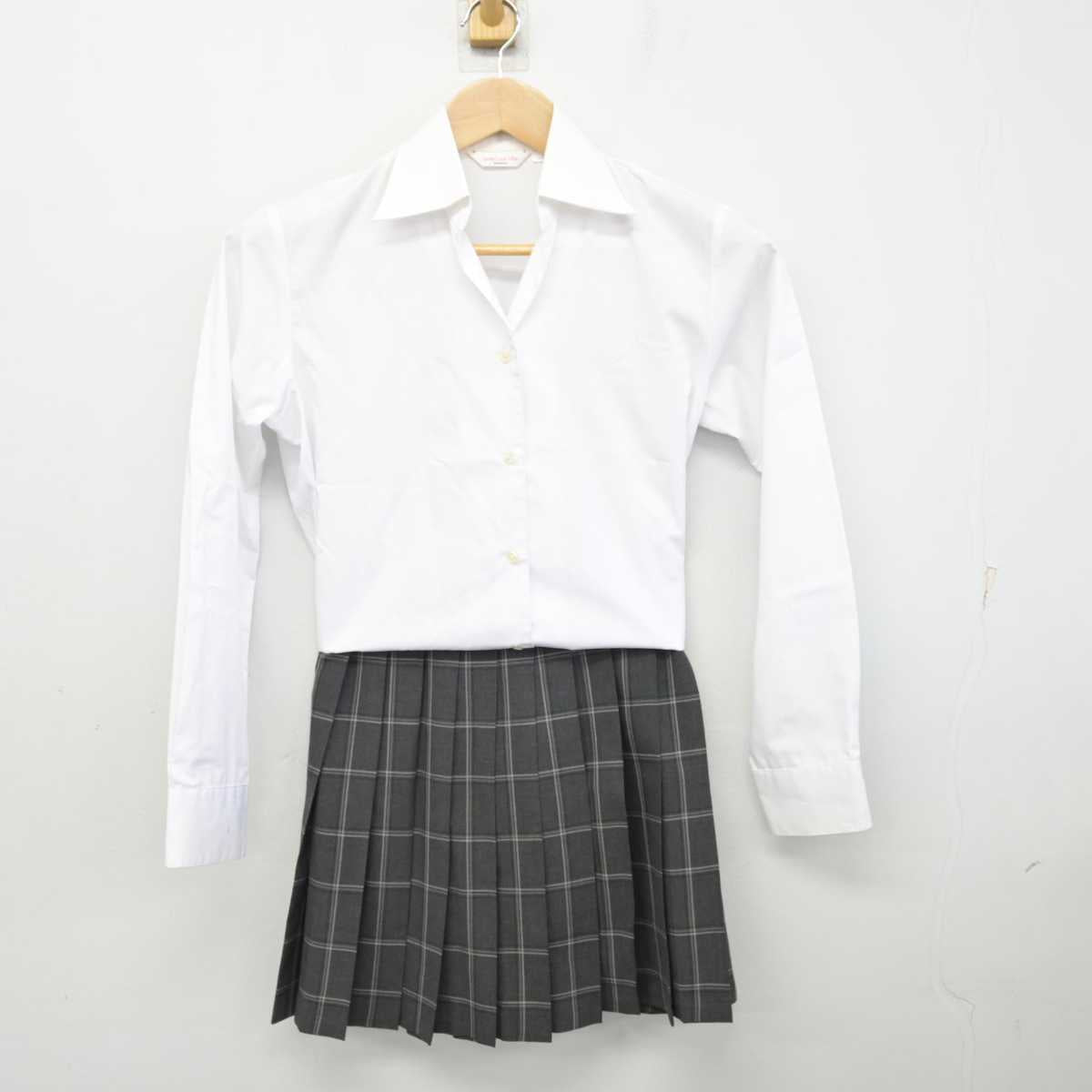 【中古】神奈川県 神奈川県立橋本高等学校 女子制服 2点 (シャツ・スカート) sf082727