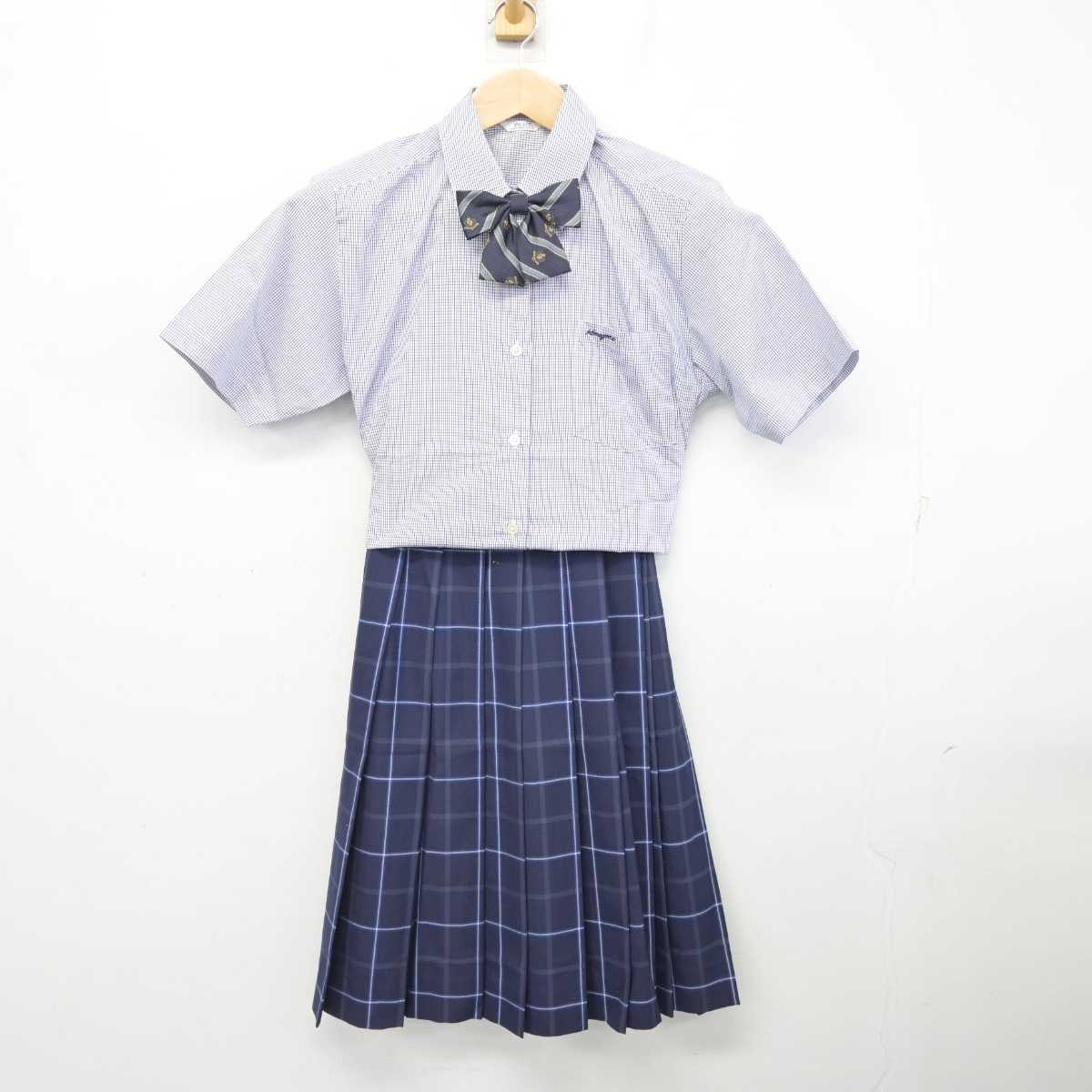 【中古】東京都 駒込中学校・高等学校 女子制服 3点 (シャツ・スカート) sf082731