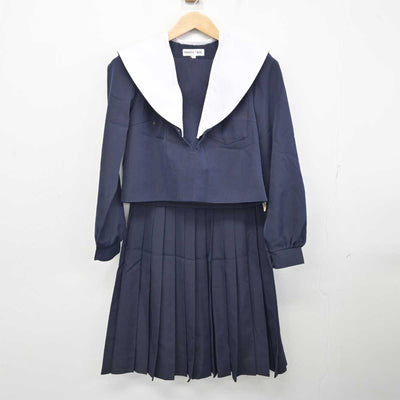 【中古】 学校名不明 女子制服 3点 (セーラー服・スカート) sf082738