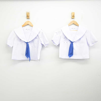 【中古】 学校名不明 女子制服 5点 (セーラー服・スカート) sf082739