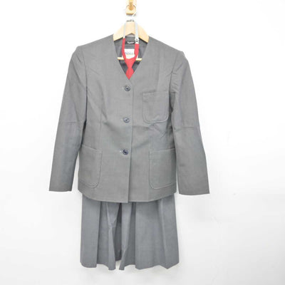 【中古】大阪府 岡東中学校 女子制服 4点 (ブレザー・スカート) sf082741