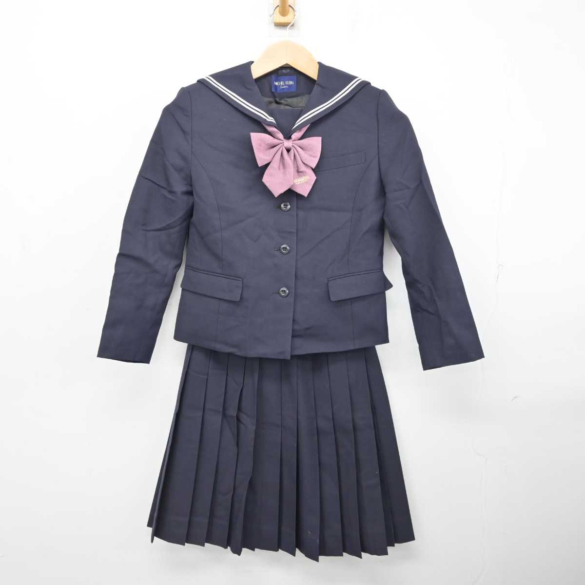 【中古】愛知県  桜花学園高等学校 女子制服 3点 (セーラー服・スカート) sf082750