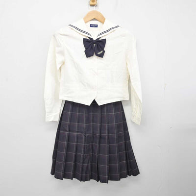 【中古】愛知県  桜花学園高等学校 女子制服 4点 (ニット・ブラウス・スカート) sf082751