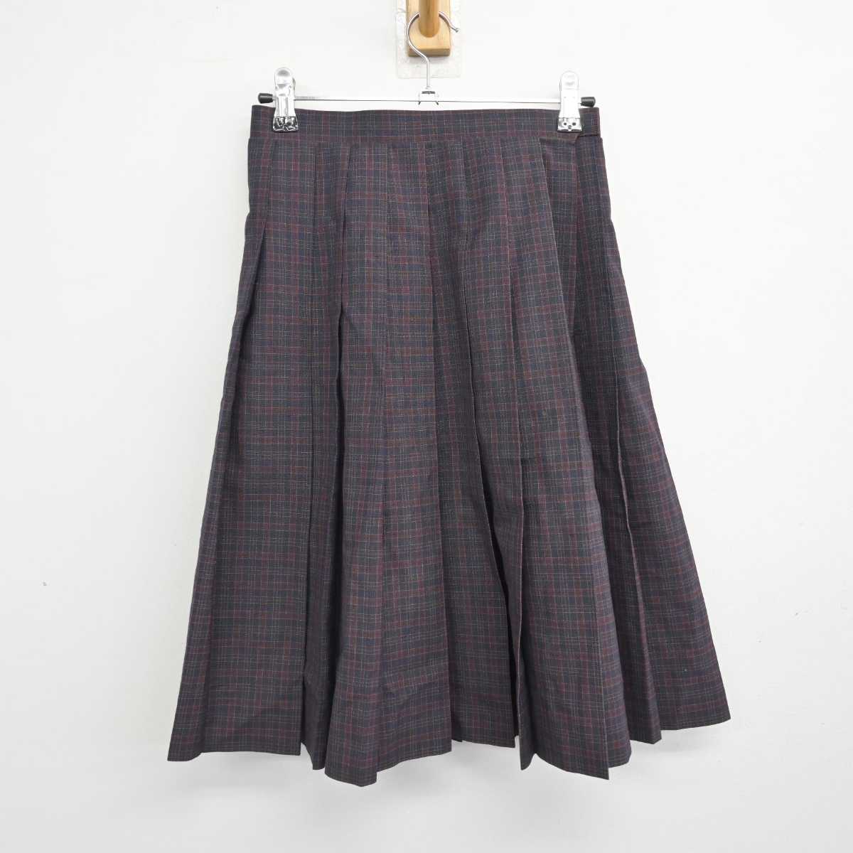 【中古】茨城県 城ノ内中学校 女子制服 2点 (スカート) sf082759