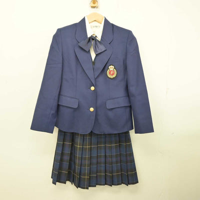 【中古】埼玉県 大川学園高等学校 女子制服 5点 (ブレザー・ベスト・シャツ・スカート) sf082761