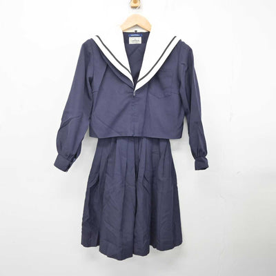 【中古】愛知県 名古屋市立守山中学校 女子制服 2点 (セーラー服・スカート) sf082765