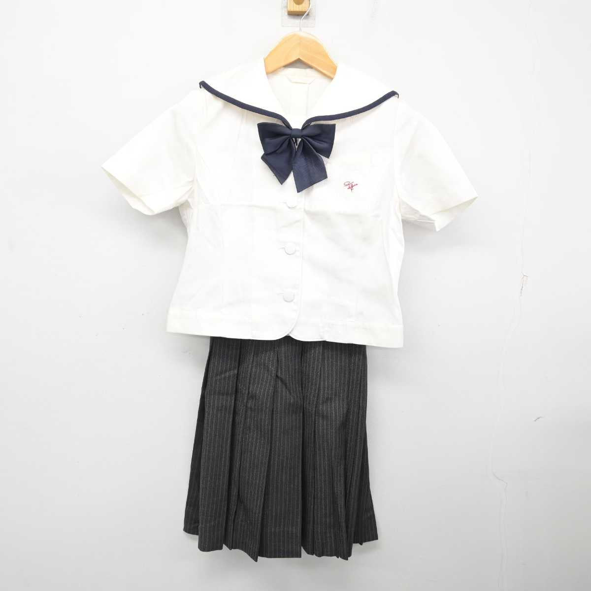 【中古】愛知県 享栄高等学校/旧制服 女子制服 3点 (ブラウス・スカート) sf082768