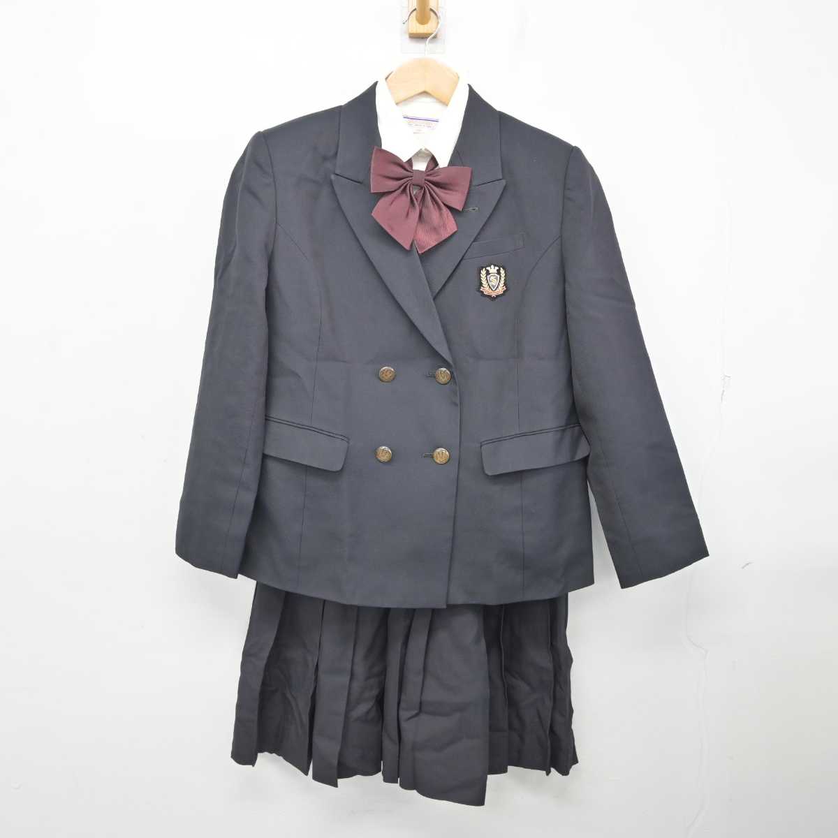 【中古】埼玉県 埼玉栄中学・高等学校 女子制服 4点 (ブレザー・シャツ・スカート) sf082771