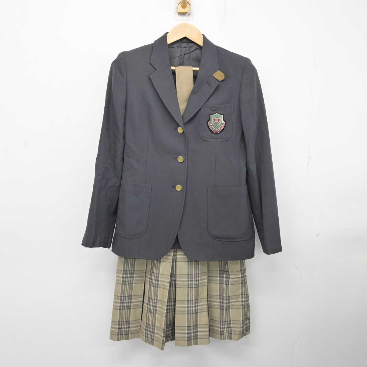 【中古】茨城県  土浦日本大学高等学校 女子制服 3点 (ブレザー・スカート) sf082777