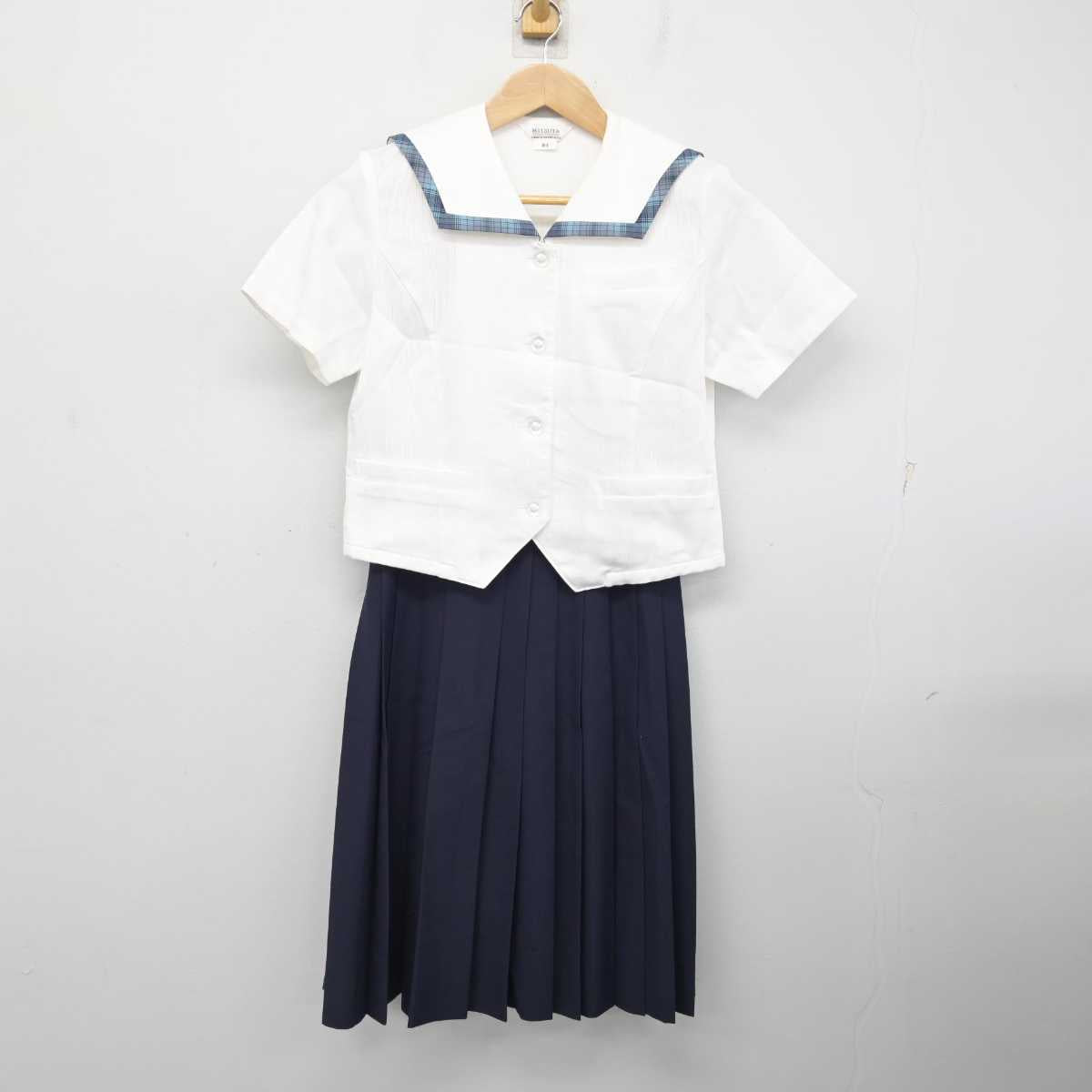 【中古】熊本県 合志中学校 女子制服 3点 (セーラー服・スカート) sf082782