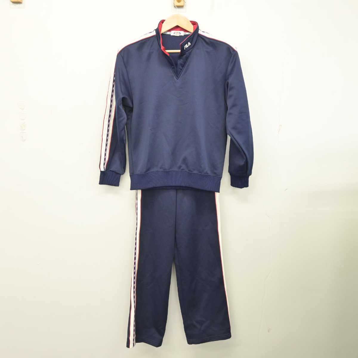 【中古】熊本県 合志中学校 女子制服 2点 (ジャージ 上・ジャージ 下) sf082784