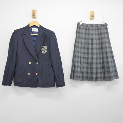 【中古】山形県 沖郷中学校 女子制服 3点 (ブレザー・スカート) sf082795