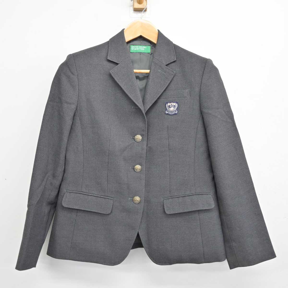 【中古】千葉県 植草学園大学附属高等学校 女子制服 2点 (ブレザー・スカート) sf082802