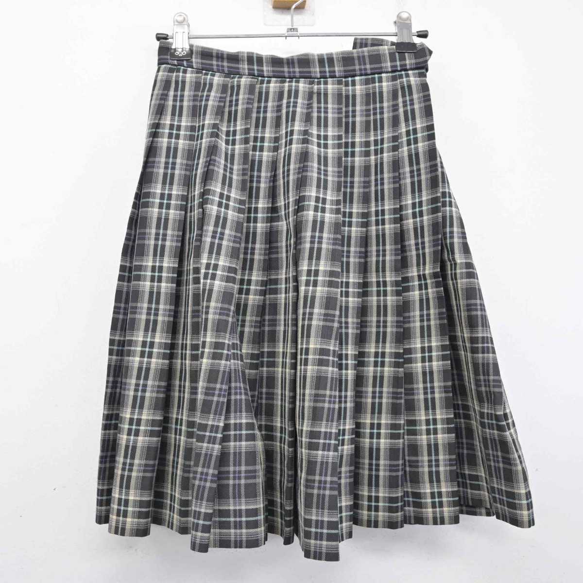 【中古】千葉県 植草学園大学附属高等学校 女子制服 2点 (ブレザー・スカート) sf082802