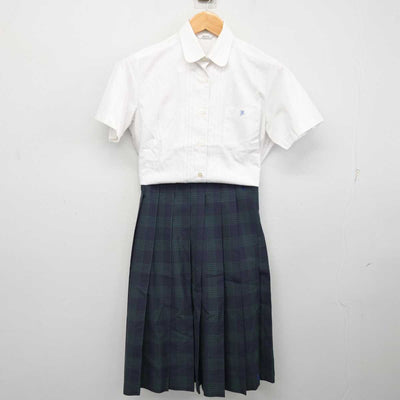 【中古】福岡県 久留米筑水高等学校 女子制服 2点 (シャツ・スカート) sf082809