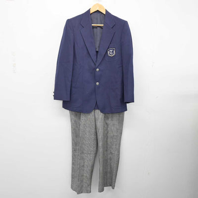 【中古】福岡県 高牟礼中学校/旧制服 男子制服 2点 (ブレザー・ズボン) sf082813