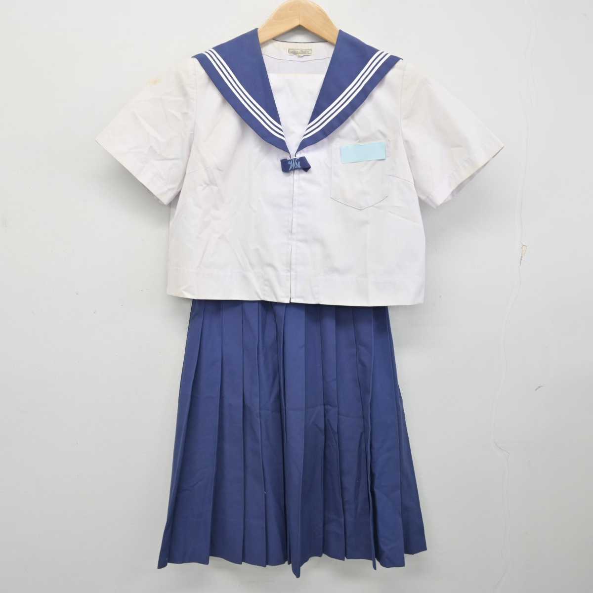 【中古】大分県 稙田南中学校 女子制服 2点 (セーラー服・スカート) sf082825