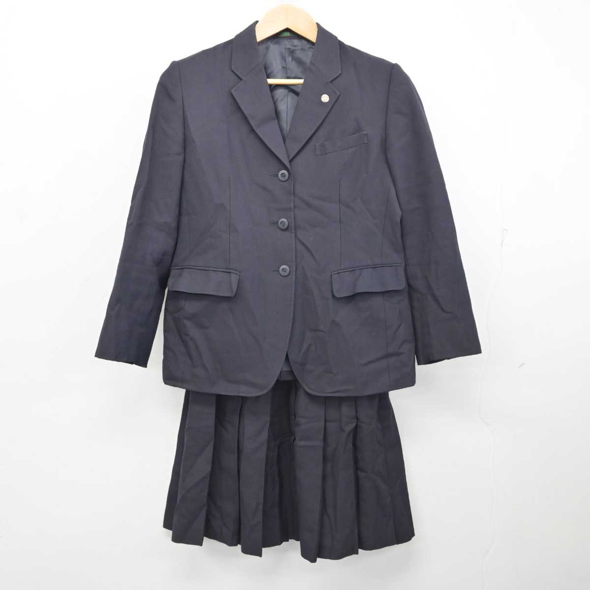 【中古】広島県 広島商業高等学校/旧制服 女子制服 3点 (ブレザー・スカート) sf082835