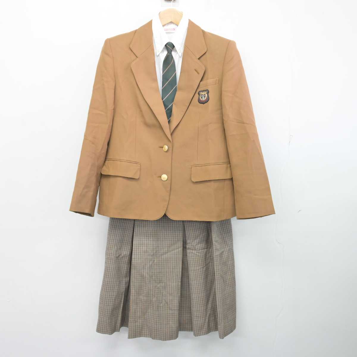 【中古】長崎県 長崎商業高等学校 女子制服 4点 (ブレザー・シャツ・スカート) sf082839