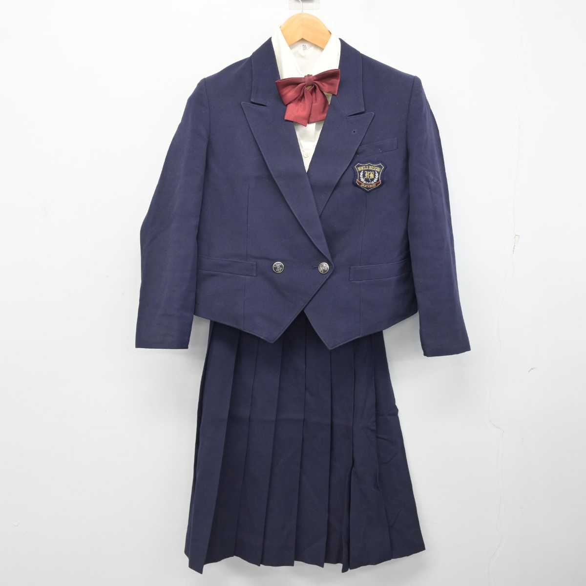 【中古】兵庫県 姫路別所高等学校 女子制服 4点 (ブレザー・シャツ・スカート) sf082858