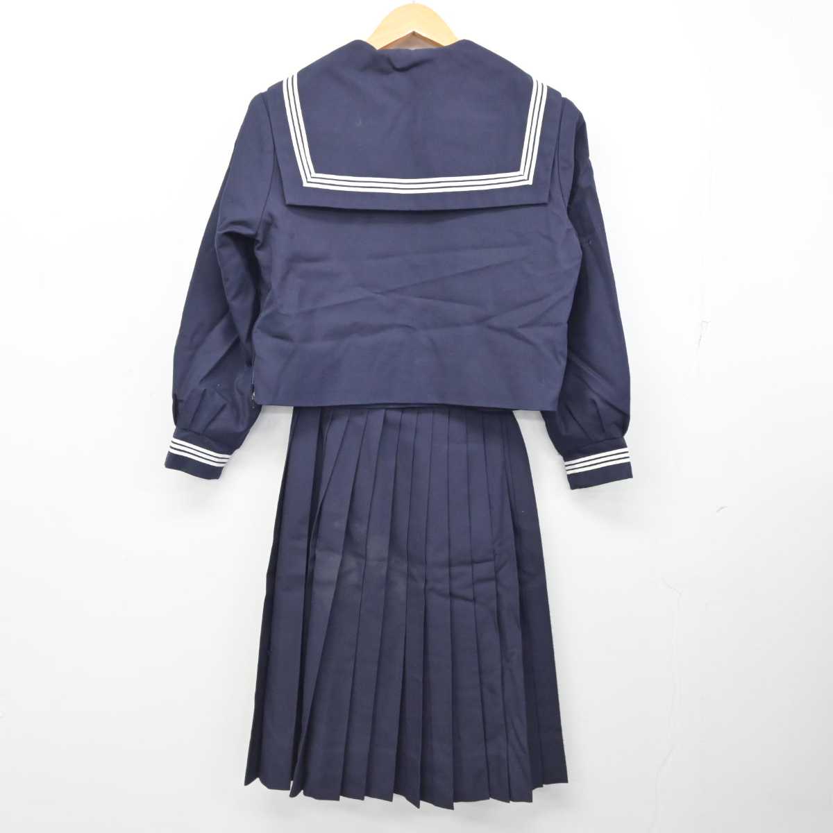 【中古】兵庫県 増位中学校 女子制服 4点 (セーラー服・スカート・スカート) sf082861