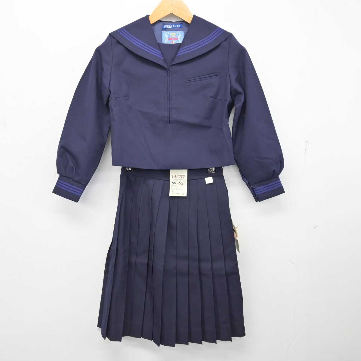 【中古】滋賀県 高島中学校/旧制服 女子制服 2点 (セーラー服・スカート) sf082863