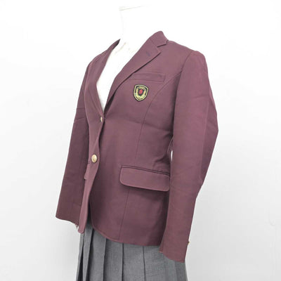 【中古】茨城県 常総学院中学校・高等学校 女子制服 3点 (ブレザー・シャツ・スカート) sf082880