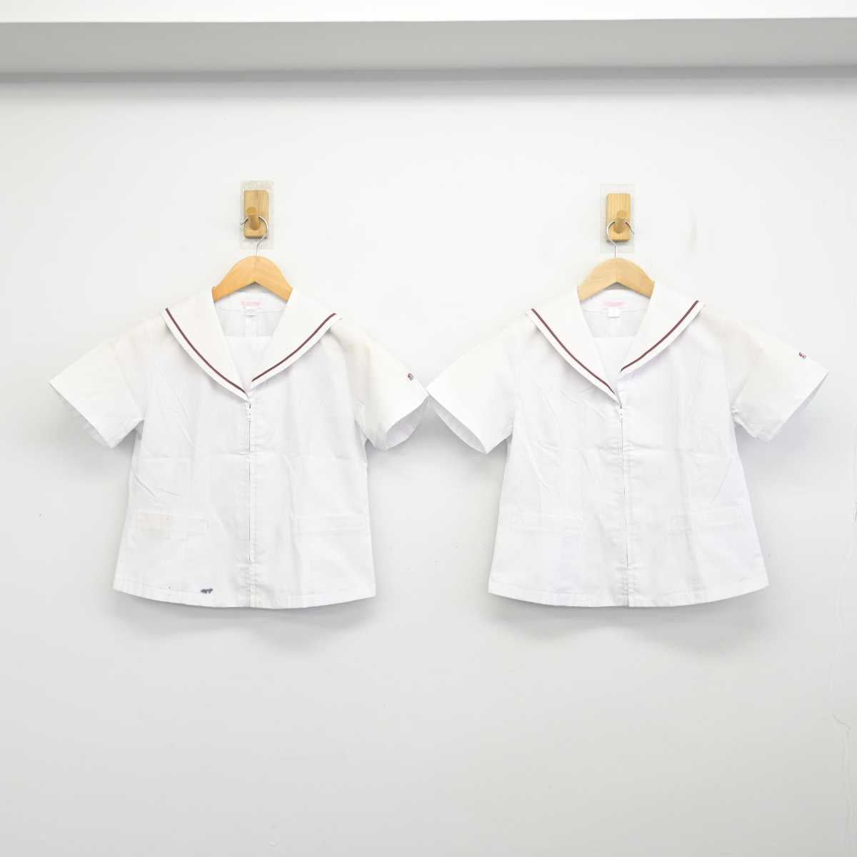 【中古】茨城県 常総学院中学校・高等学校 女子制服 2点 (セーラー服) sf082881