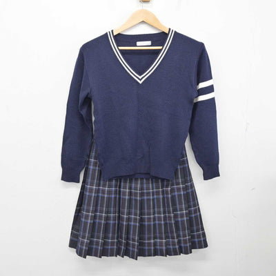 【中古】東京都 東京家政学院中学校・高等学校 女子制服 5点 (ブレザー・ニット・スカート) sf082894