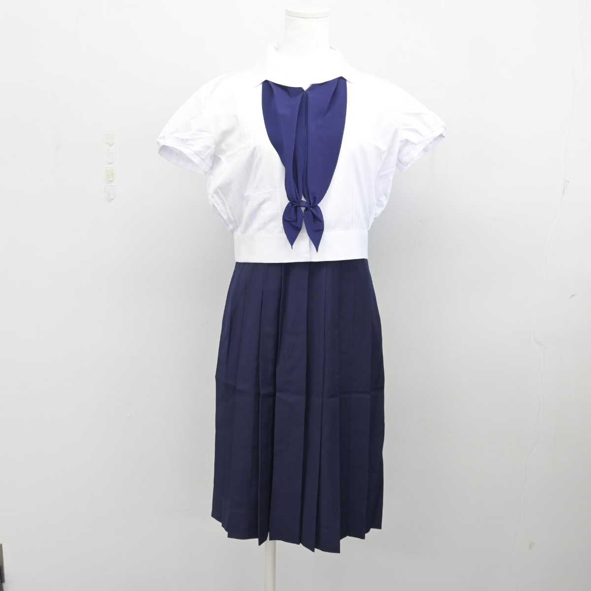 【中古】大阪府 帝塚山学院中学校・高等学校 女子制服 4点 (ブラウス・スカート) sf082903