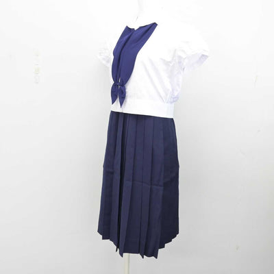 【中古】大阪府 帝塚山学院中学校・高等学校 女子制服 4点 (ブラウス・スカート) sf082903