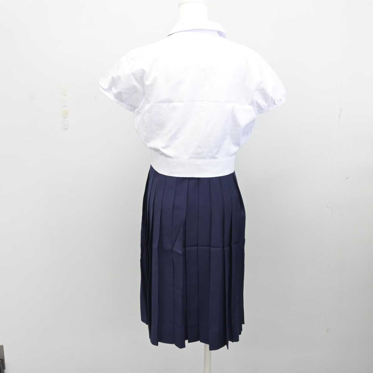 【中古】大阪府 帝塚山学院中学校・高等学校 女子制服 4点 (ブラウス・スカート) sf082903