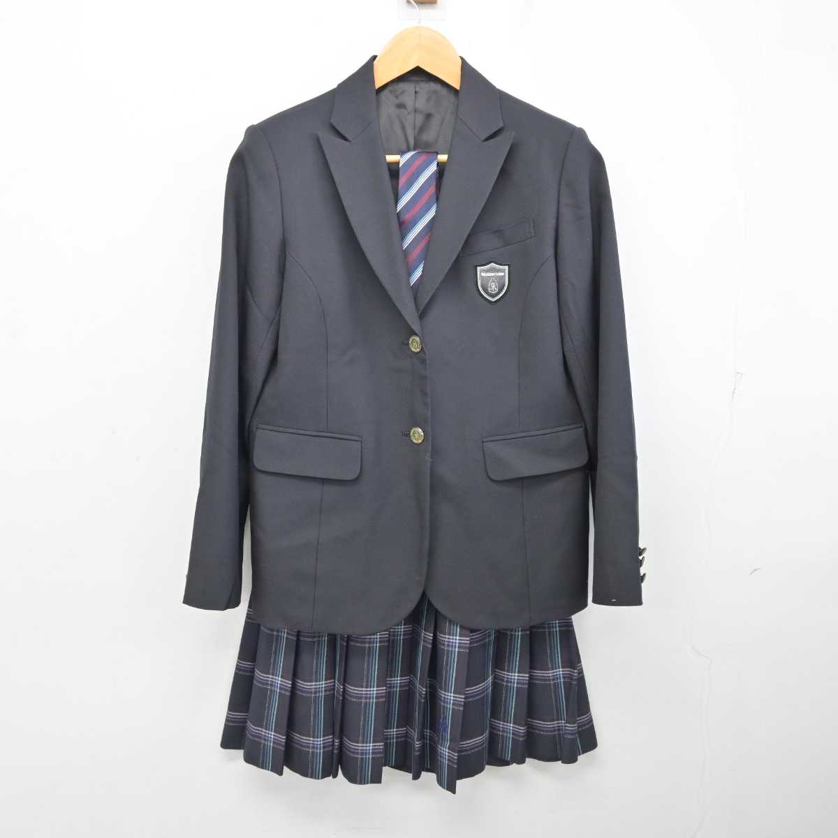 【中古】神奈川県 横浜翠陵高等学校 女子制服 4点 (ブレザー・ニット・スカート) sf082905