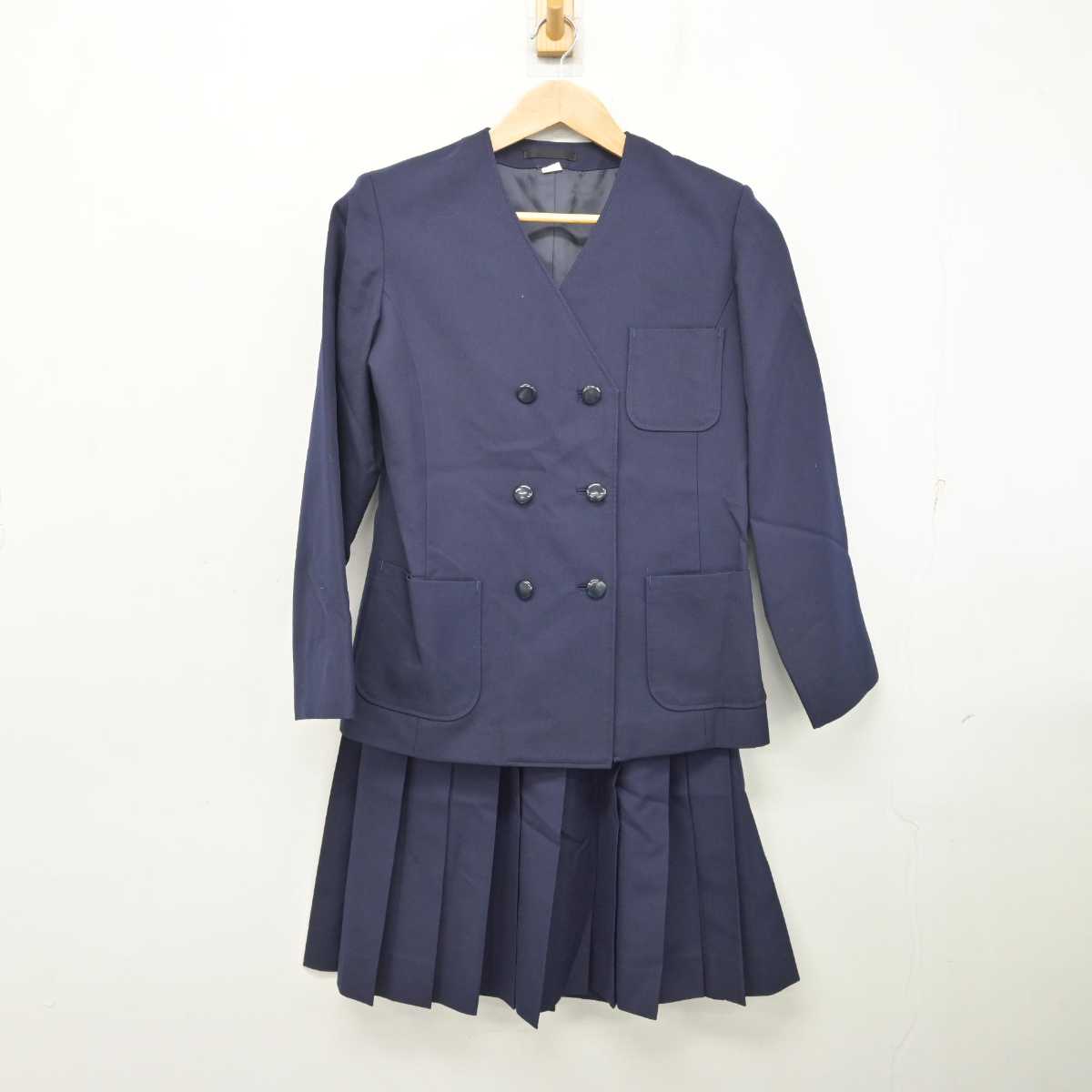 【中古】新潟県 千田中学校 女子制服 2点 (ブレザー・スカート) sf082934