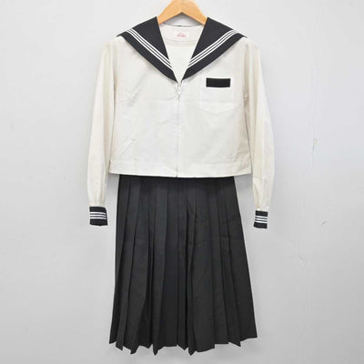 【中古】静岡県 修善寺中学校 女子制服 3点 (セーラー服・スカート) sf082949