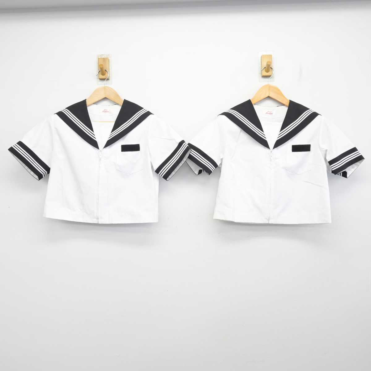 【中古】静岡県 修善寺中学校 女子制服 2点 (セーラー服) sf082950