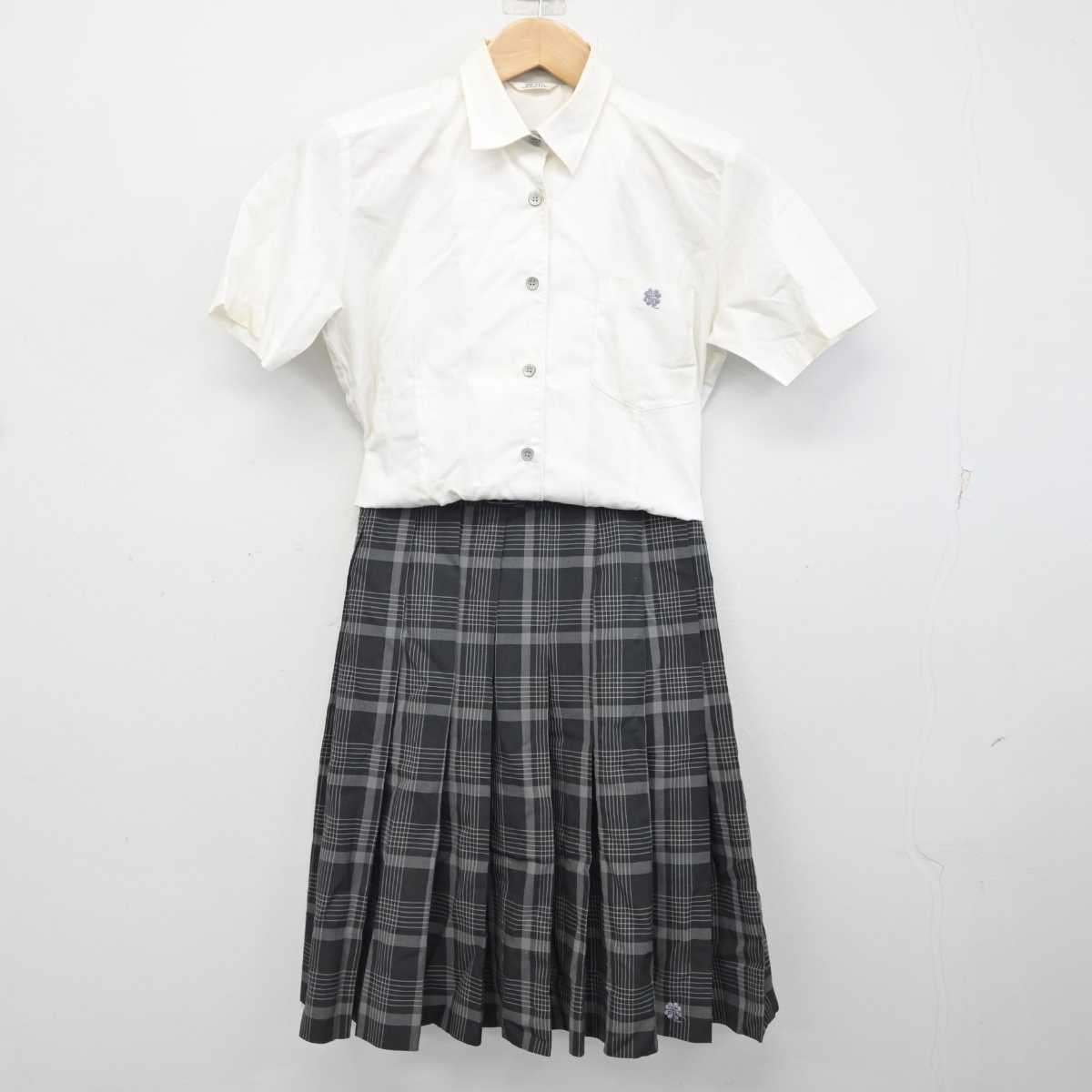 【中古】大阪府 大阪府教育センター附属高等学校 女子制服 3点 (シャツ・シャツ・スカート) sf082955