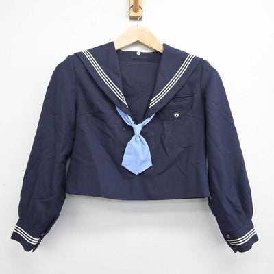 【中古】大阪府 阪南中学校 女子制服 3点 (セーラー服・スカート) sf082960