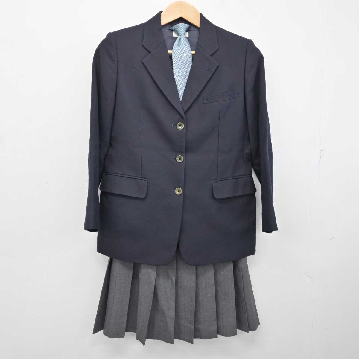 【中古】香川県 英明高等学校 女子制服 3点 (ブレザー・スカート) sf082963