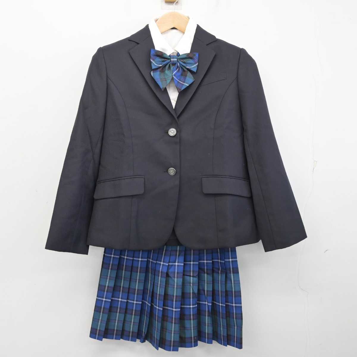 【中古】 ヒューマンキャンパス高等学校 女子制服 4点 (ブレザー・シャツ・スカート) sf082980