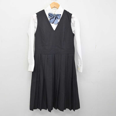 【中古】静岡県 遠江総合高等学校 女子制服 4点 (ブレザー・シャツ・ジャンパースカート) sf082986