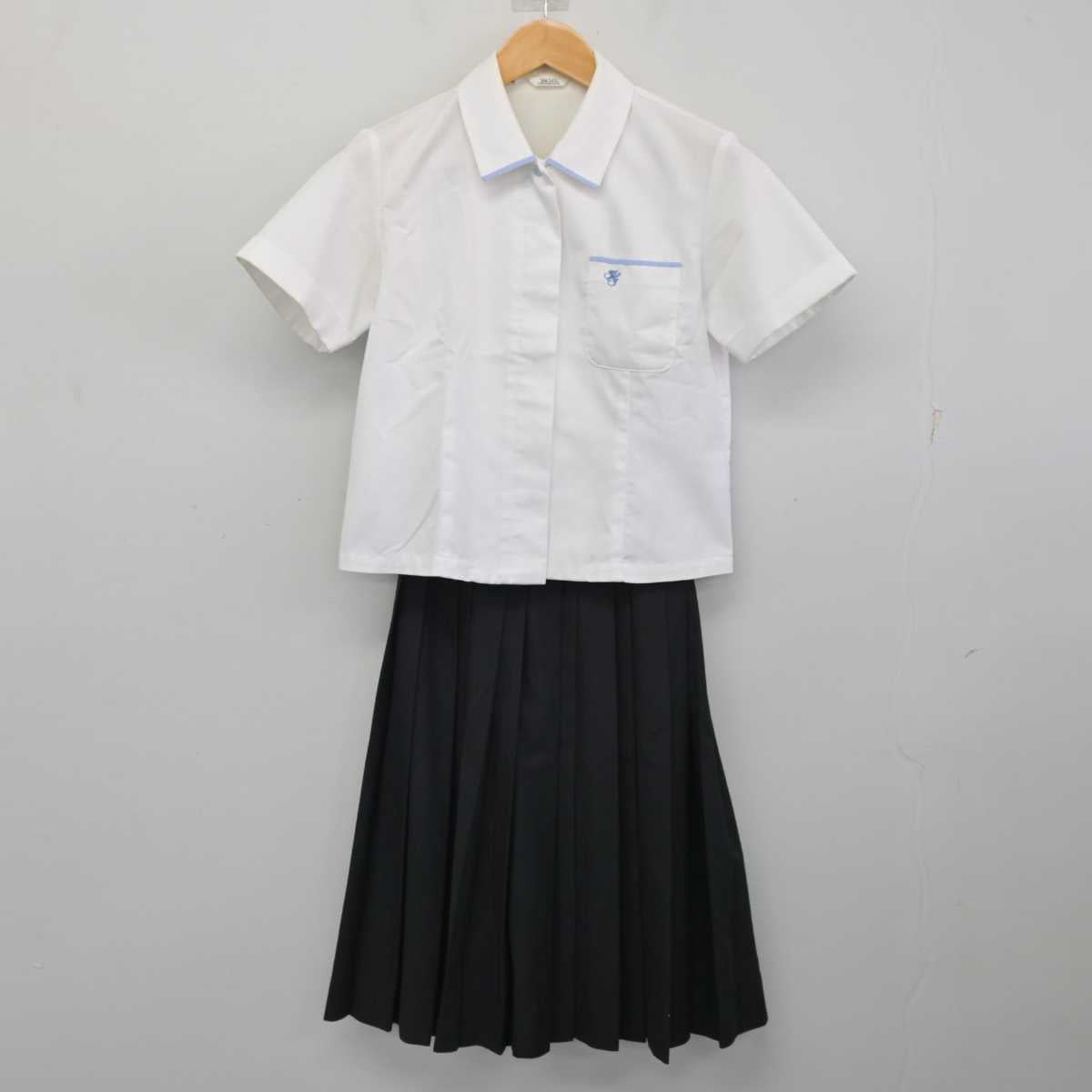 【中古】静岡県 遠江総合高等学校 女子制服 2点 (ブラウス・スカート) sf082987