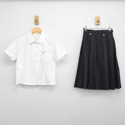 【中古】静岡県 遠江総合高等学校 女子制服 2点 (ブラウス・スカート) sf082987